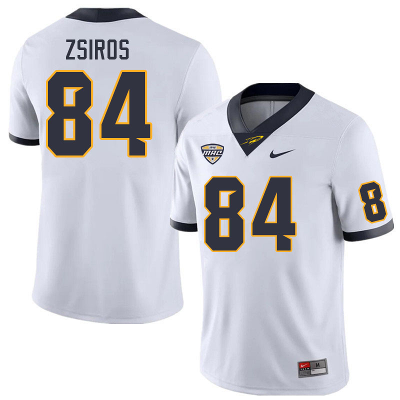 Toledo Rockets #84 Thomas Zsiros College Football Jerseys Stitched Sale-White